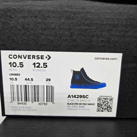 Converse Chuck Taylor All Star CX EXP2 High Black Open Sky Men's Shoes Size 10.5 - Picture 9 of 9